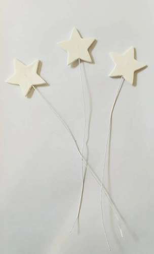 Gumpaste Star - White - Click Image to Close